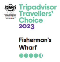 Tripadvisor Travellers' Choice 2023 – Fisherman's Wharf